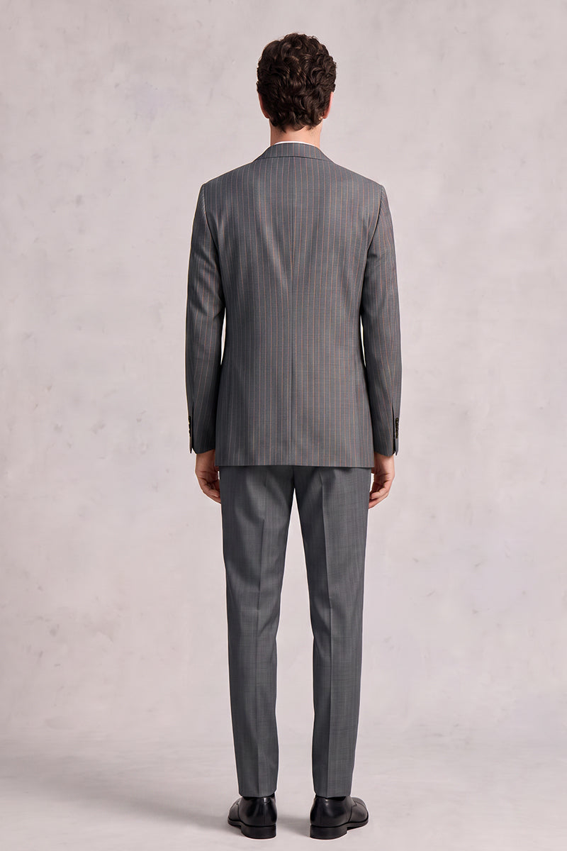 Gray 50% Merino Wool Suit