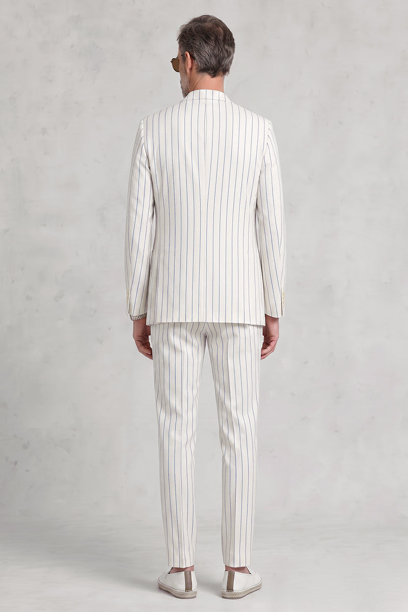 White 50% Merino Wool Suit