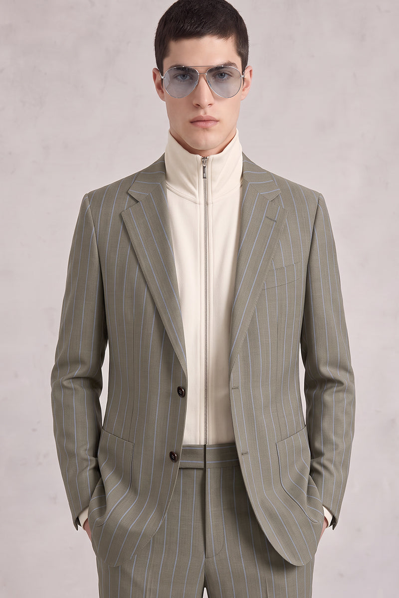 Brown 50% Merino Wool Suit