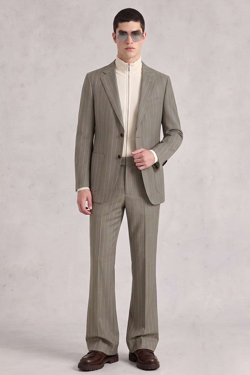 Brown 50% Merino Wool Suit