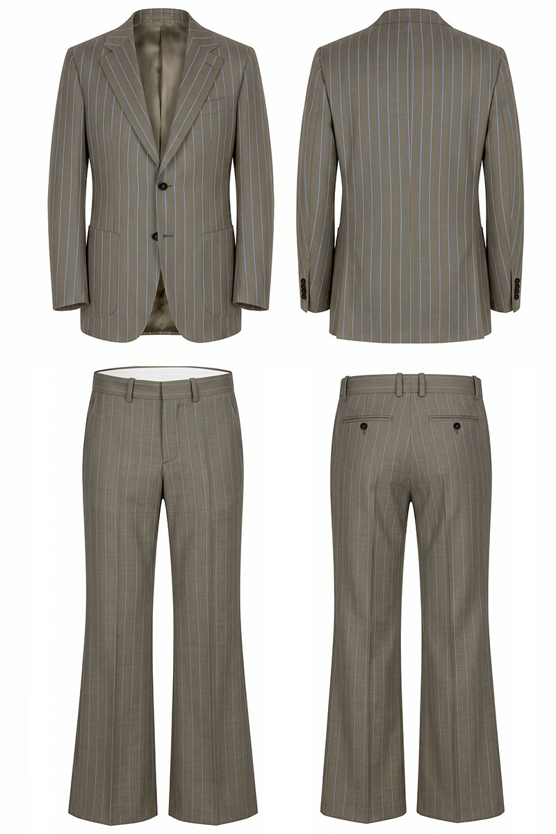Brown 50% Merino Wool Suit