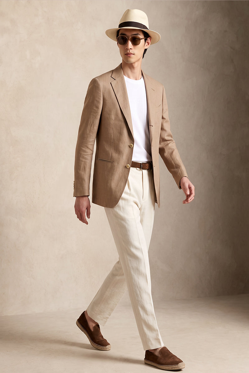 Khaki 50% Tencel Wool Suit