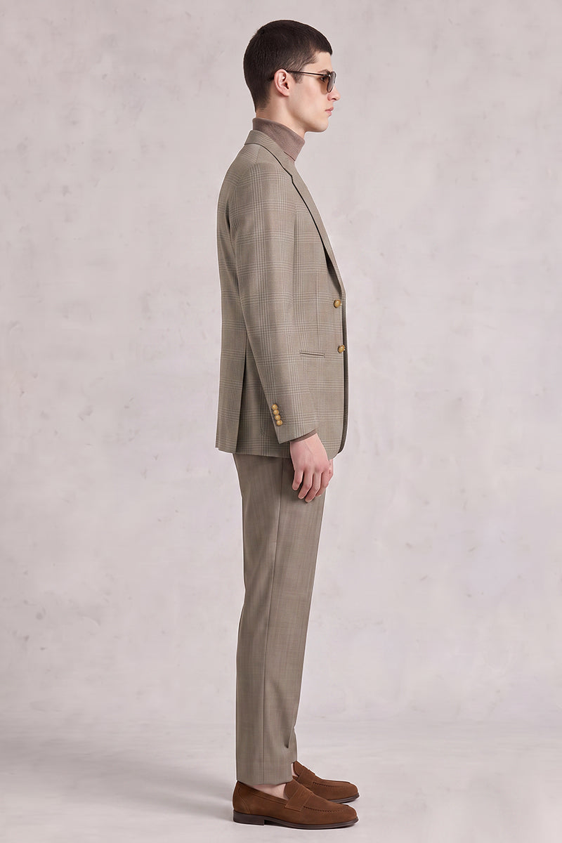 Brown 50% Merino Wool Suit