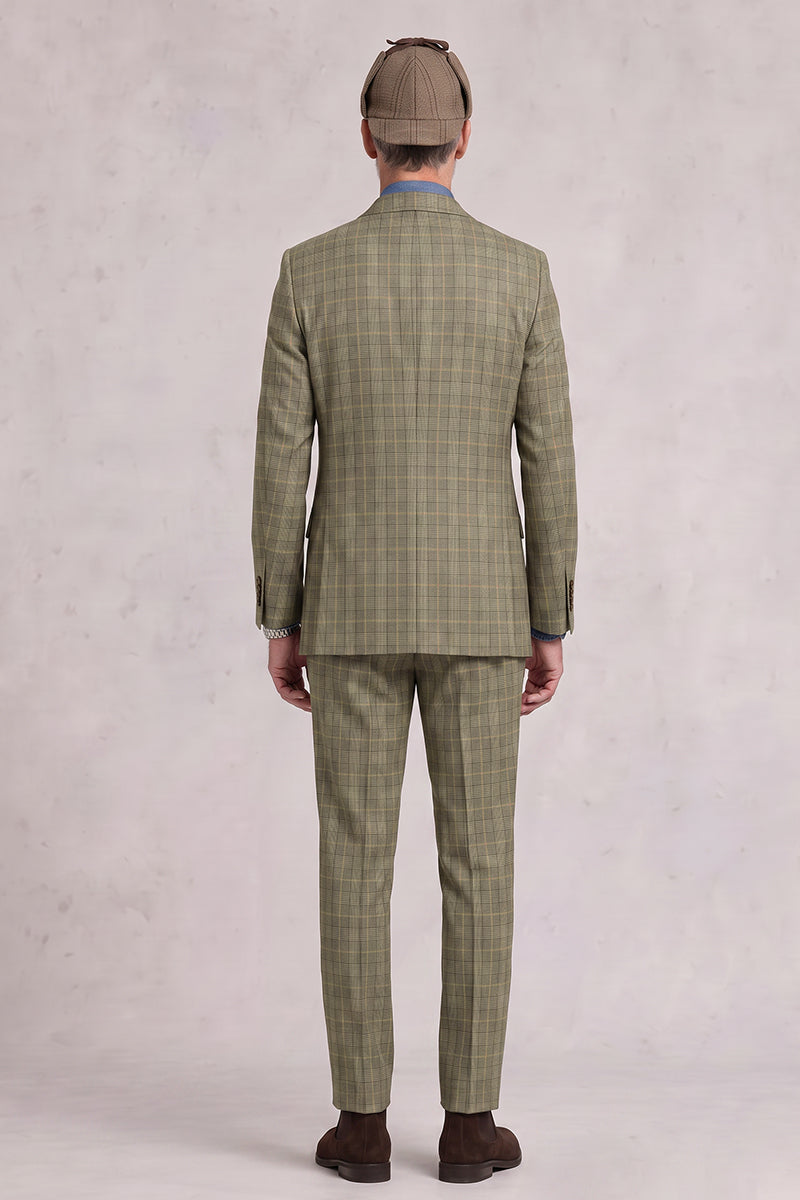 Traje de Lana Merina Verde