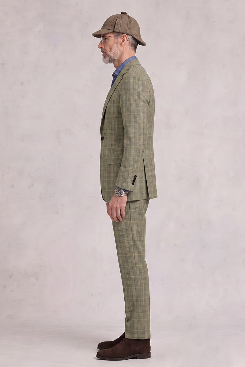 Traje de Lana Merina Verde