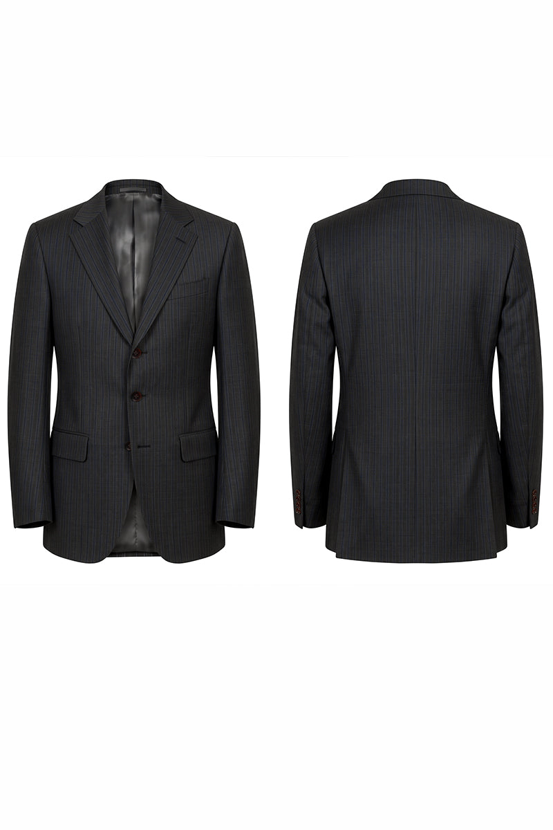 Black 50% Merino Wool Suit