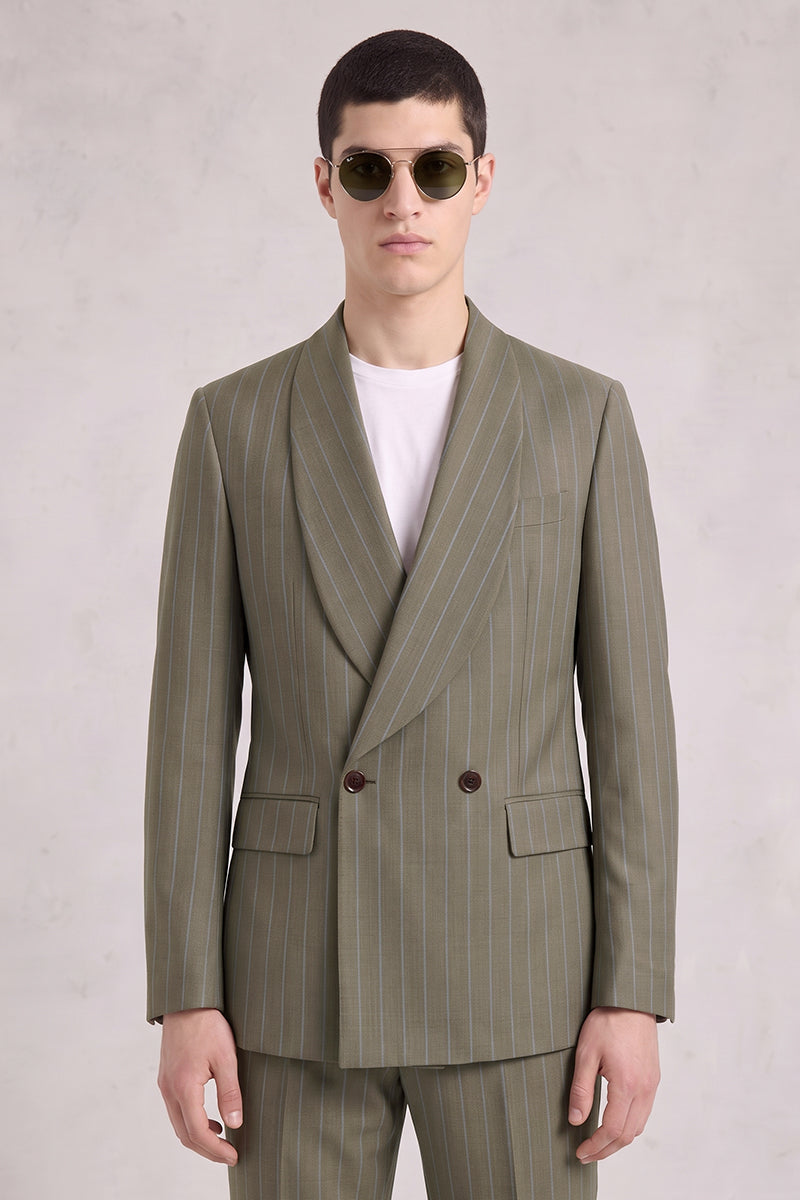 Green 50% Merino Wool Suit