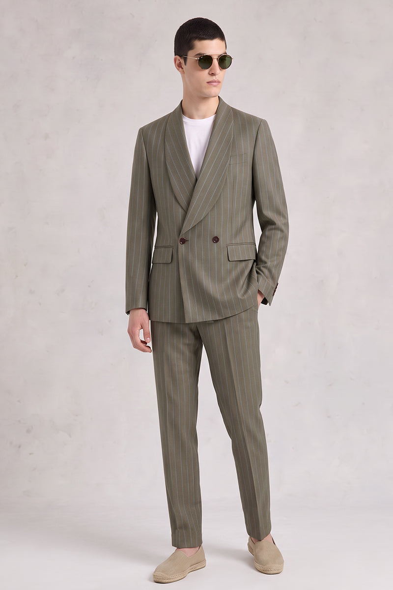 Green 50% Merino Wool Suit