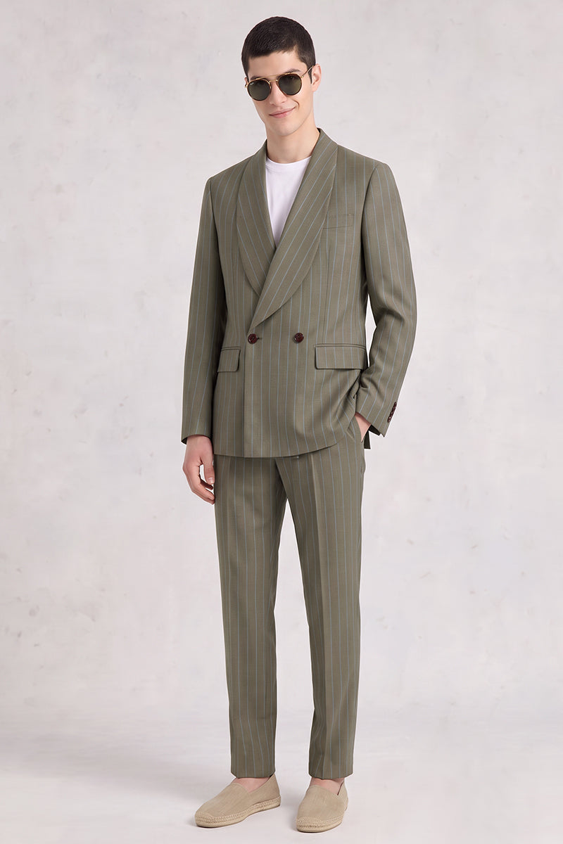 Green 50% Merino Wool Suit