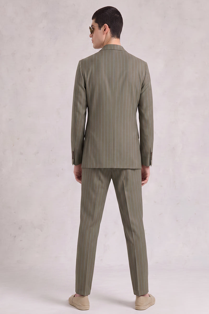 Green 50% Merino Wool Suit