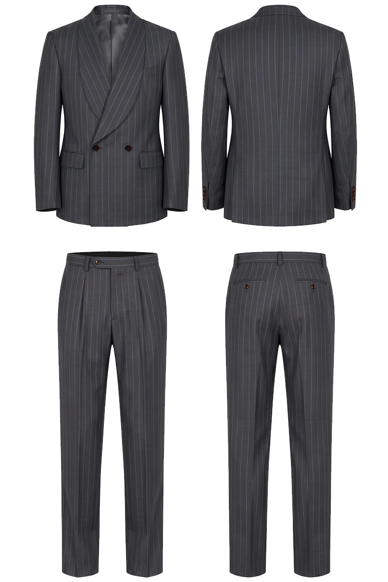 Black 50% Merino Wool Suit