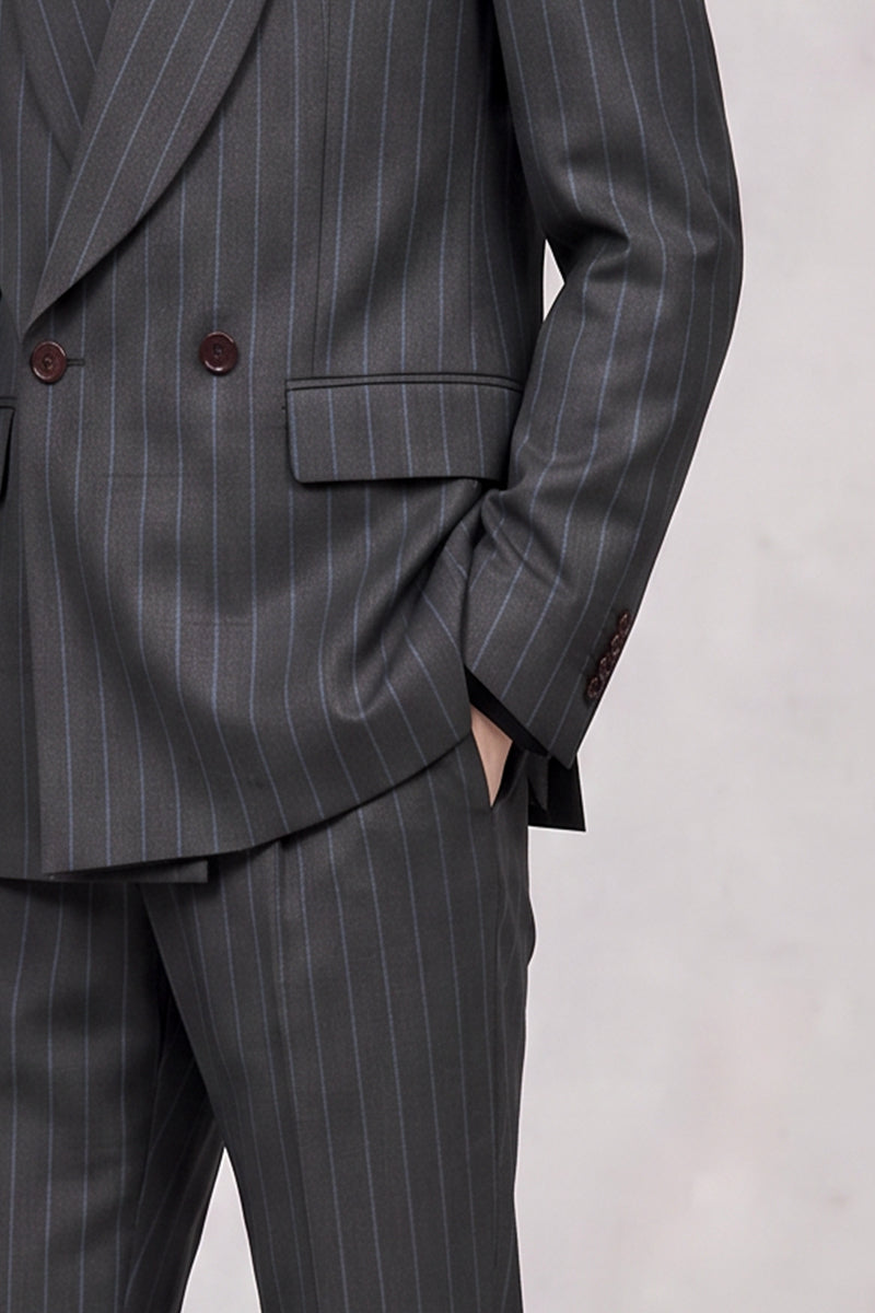 Black 50% Merino Wool Suit