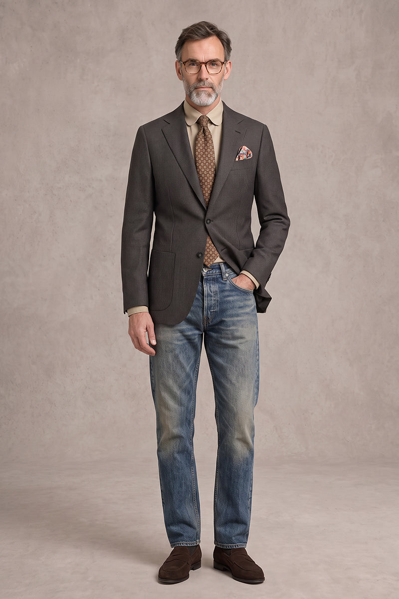Brown 100% Merino Wool Blazers
