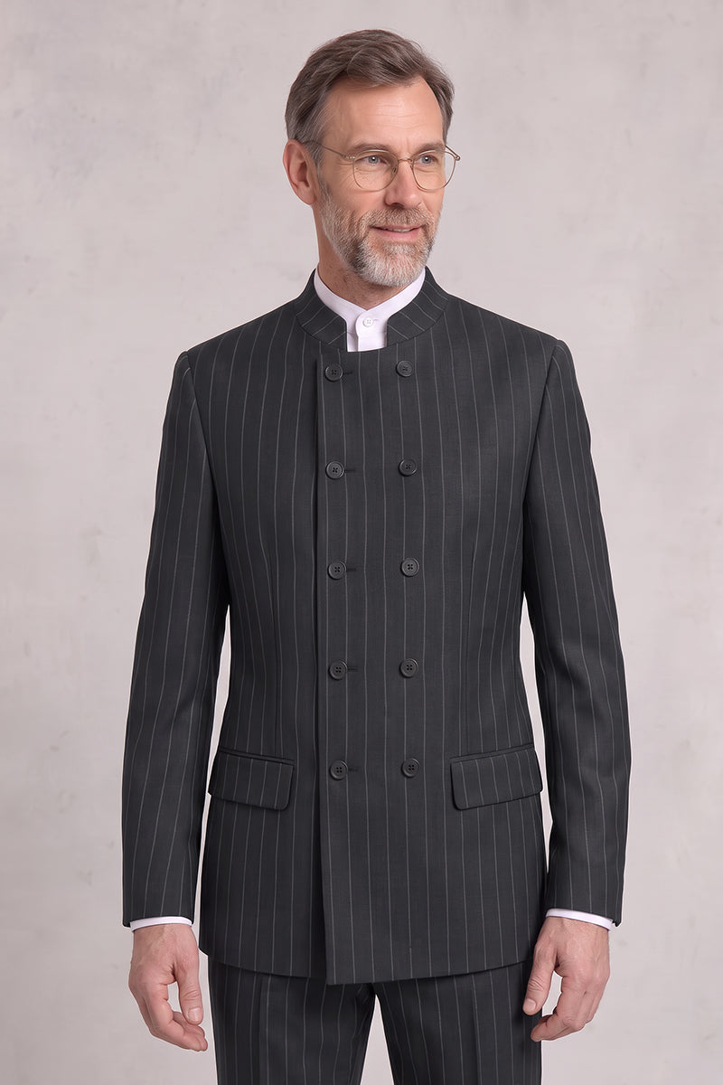 Black 50% Merino Wool Suit