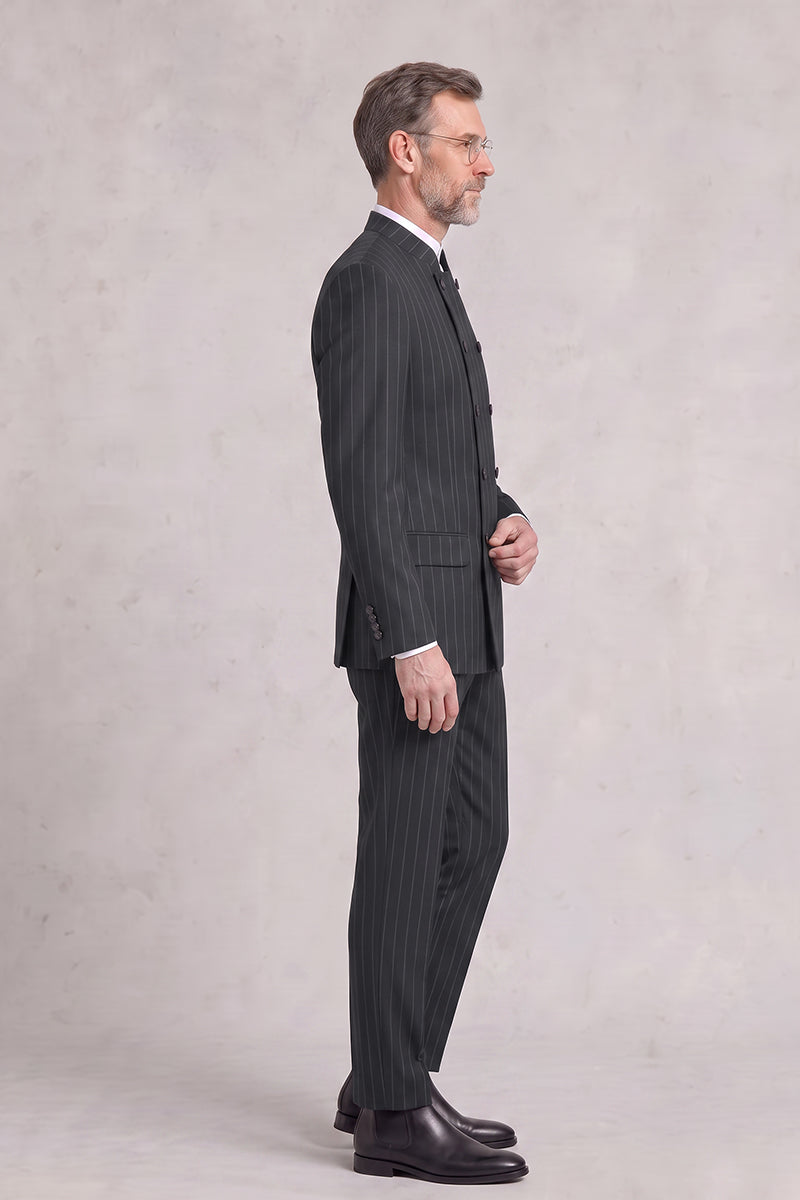 검은색 메리노 울 정장