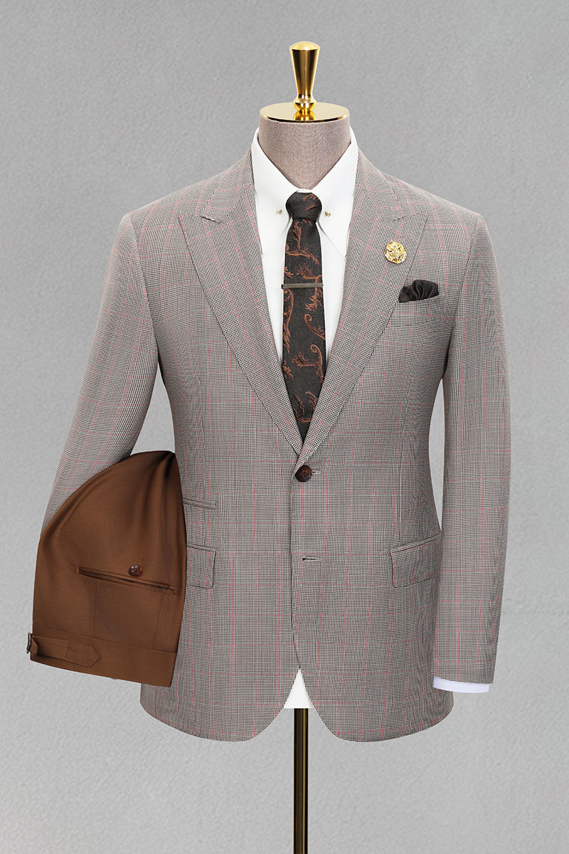 Gray 70% Merino Wool Suit