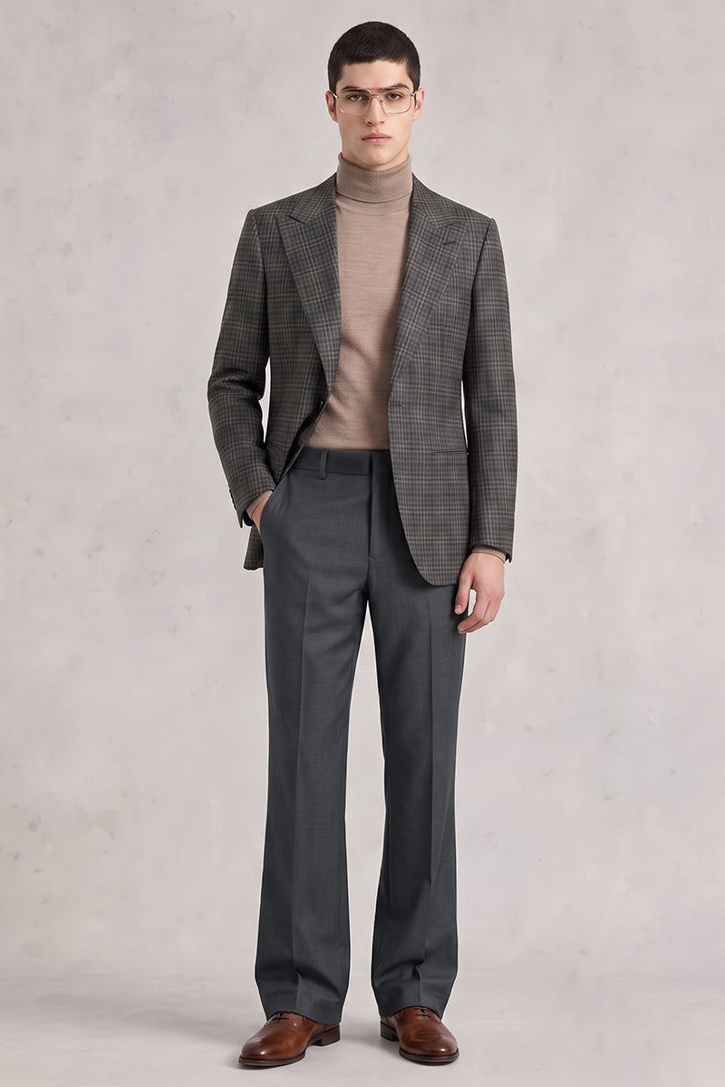 Gray 50% Merino Wool Suit