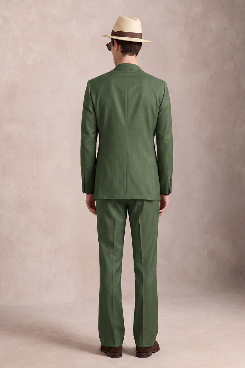Traje de Lana Merina Verde