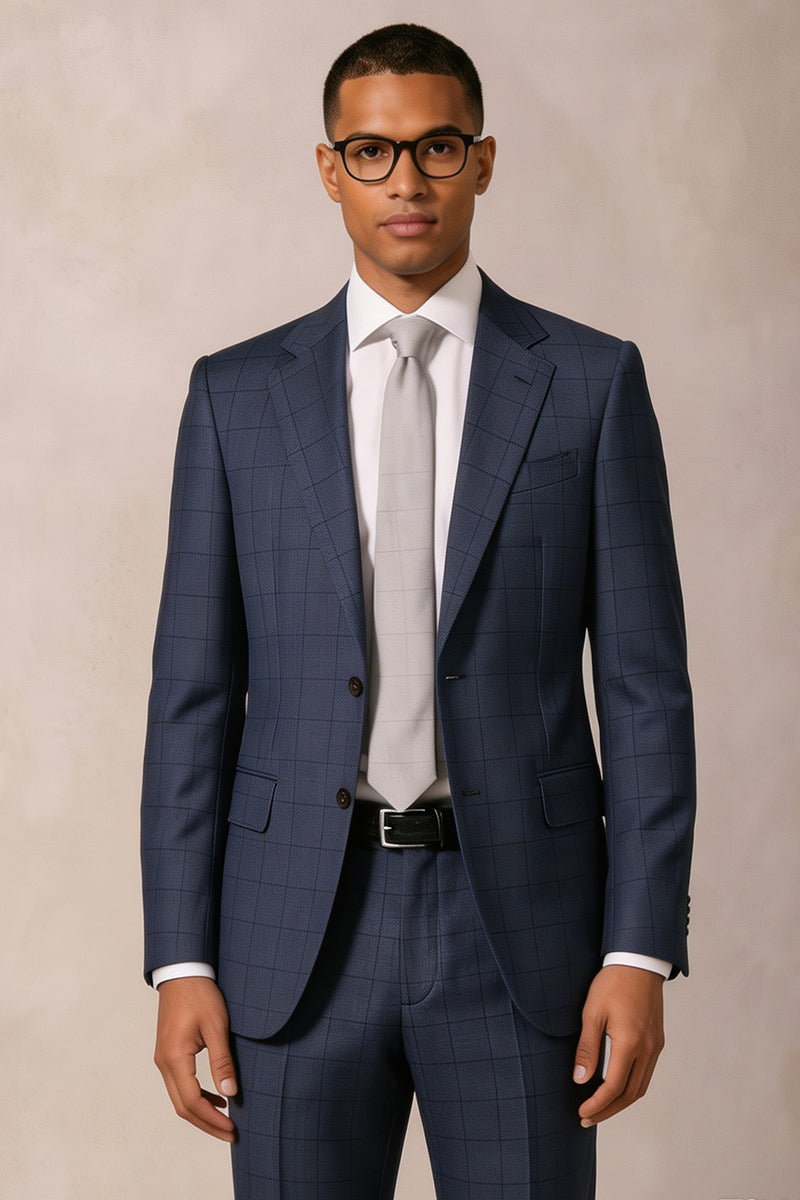 Blue 100% Merino Wool Blazers