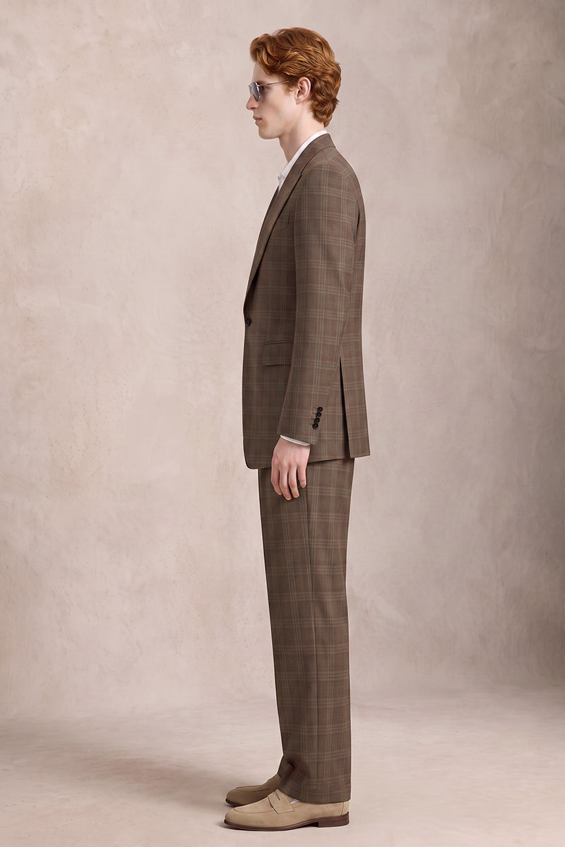 Brown 50% Merino Wool Blazers