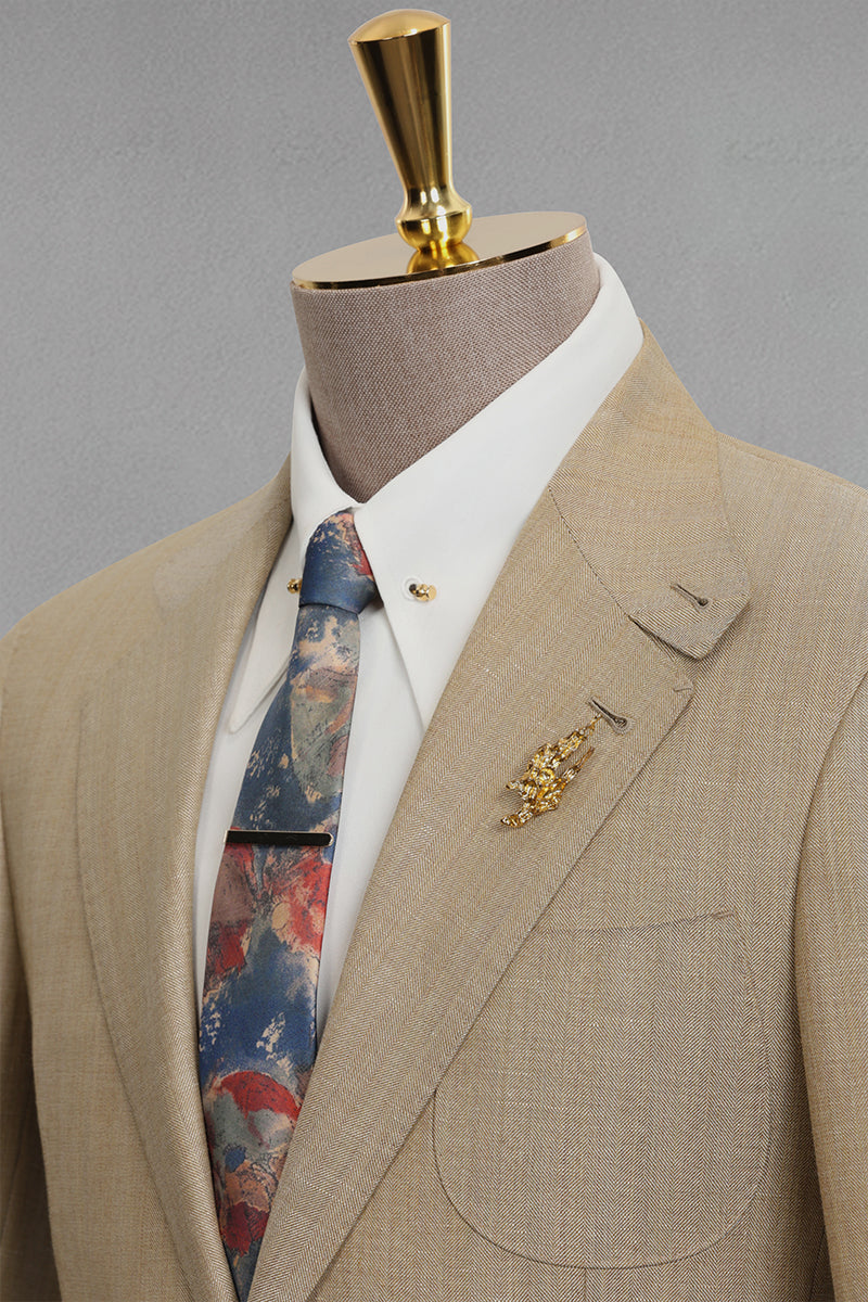 Brown 73% Merino Wool Blazers
