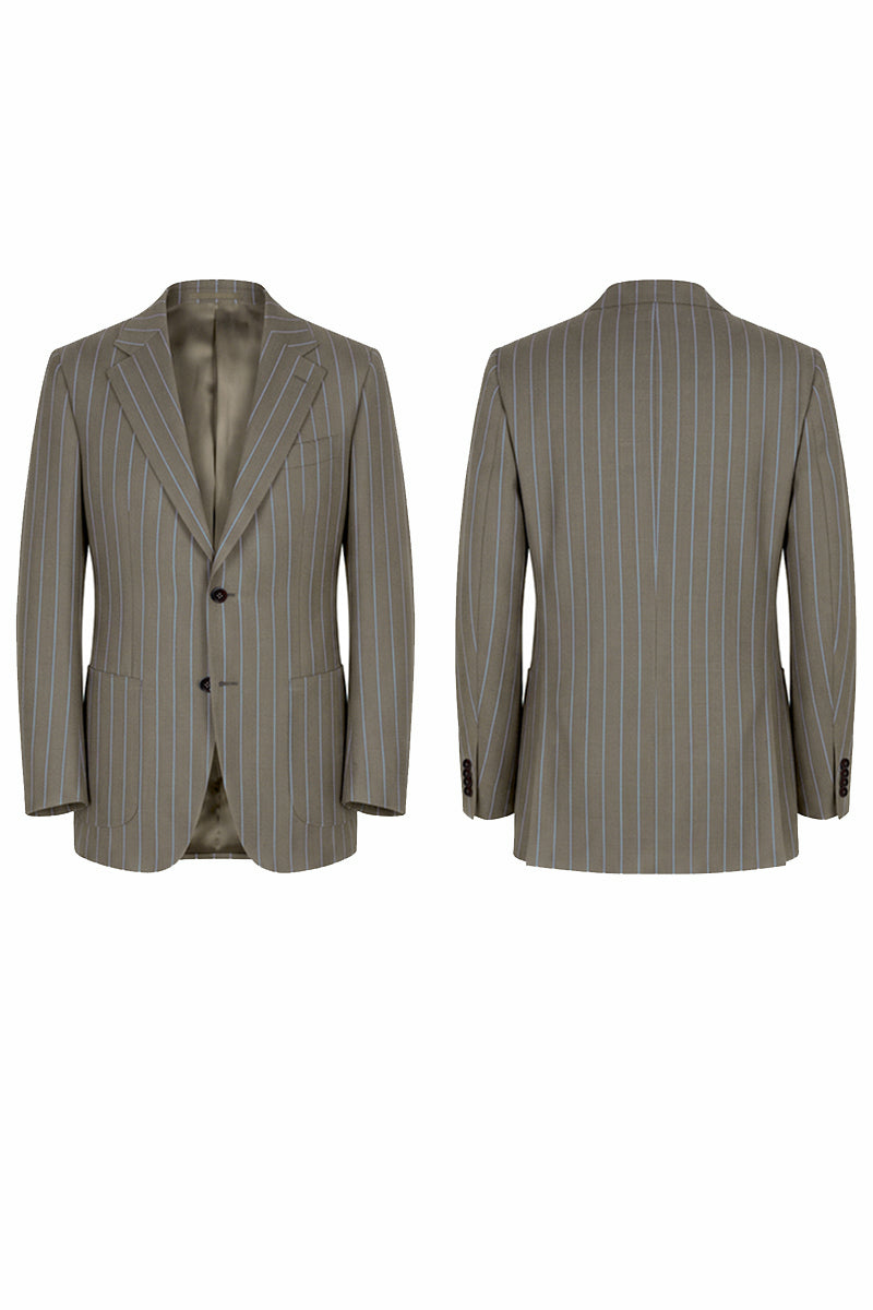 Brown 50% Merino Wool Blazers