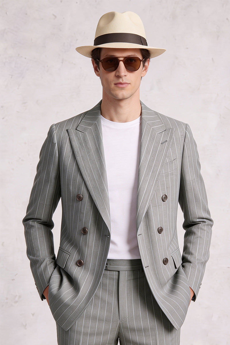 Gray 50% Merino Wool Blazers