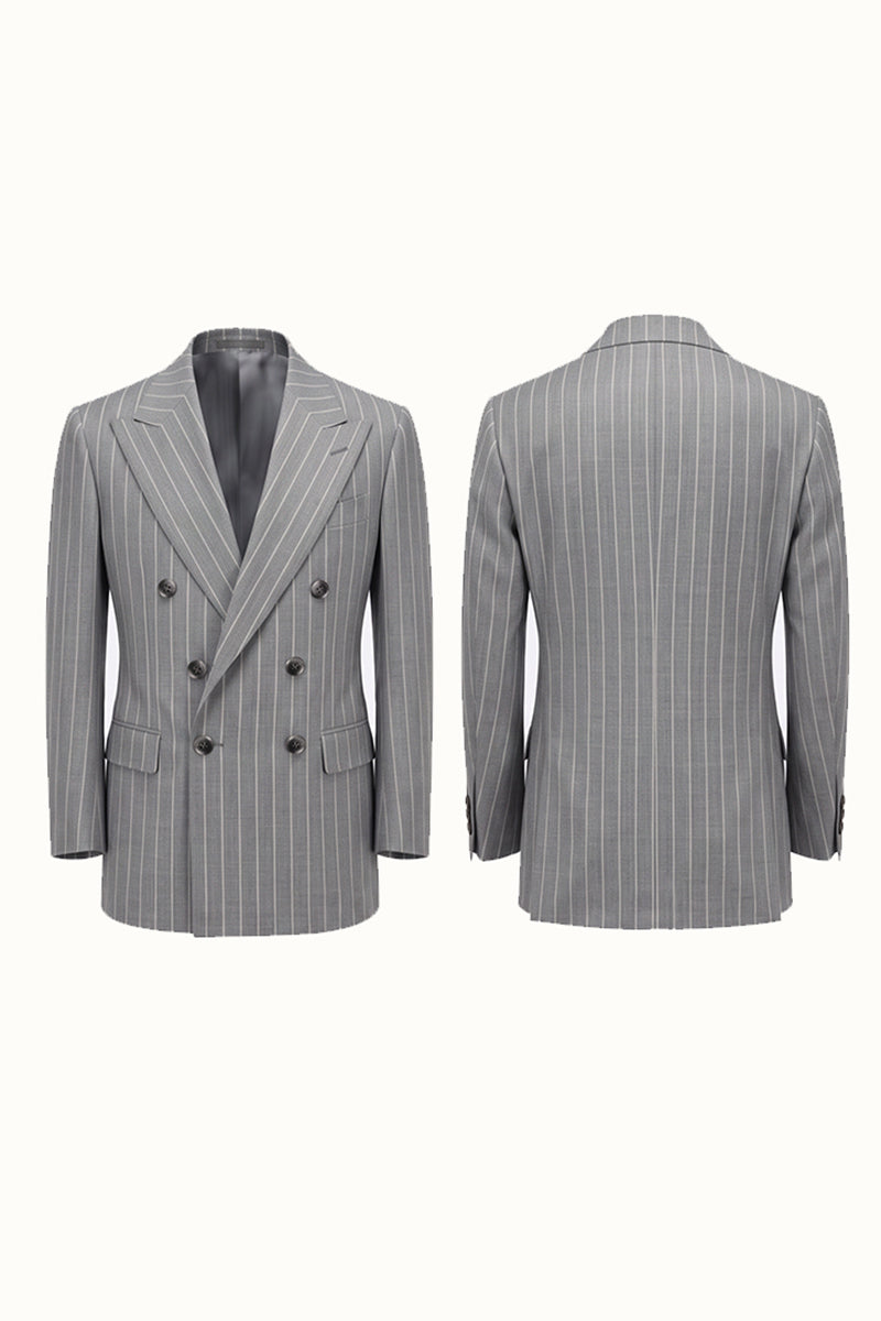 Gray 50% Merino Wool Blazers