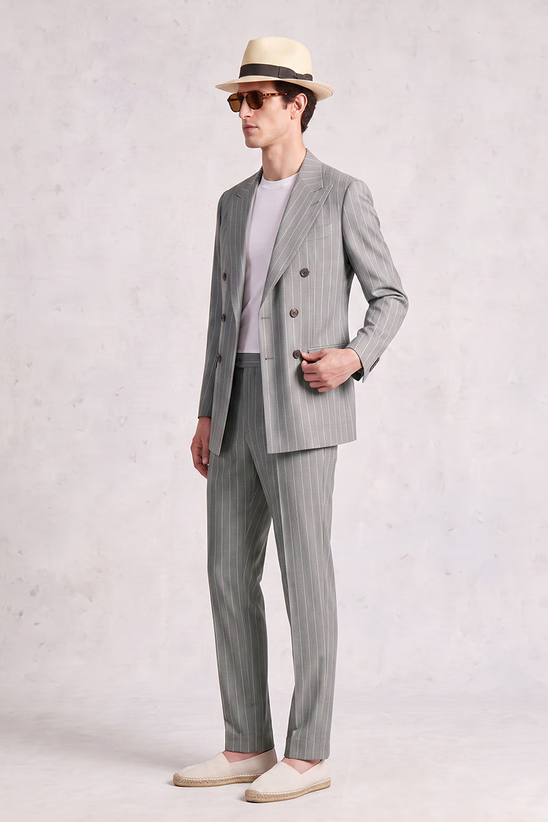 Gray 50% Merino Wool Blazers