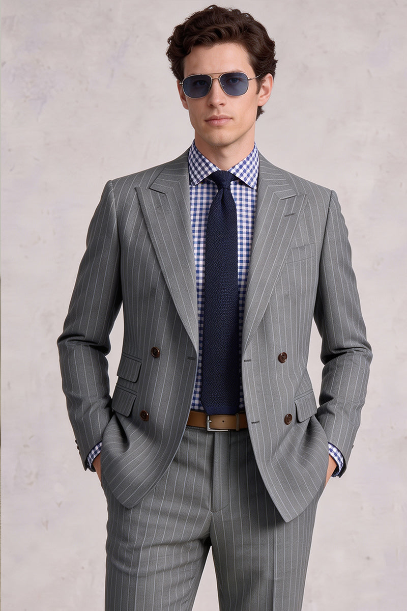 Gray 50% Merino Wool Blazers