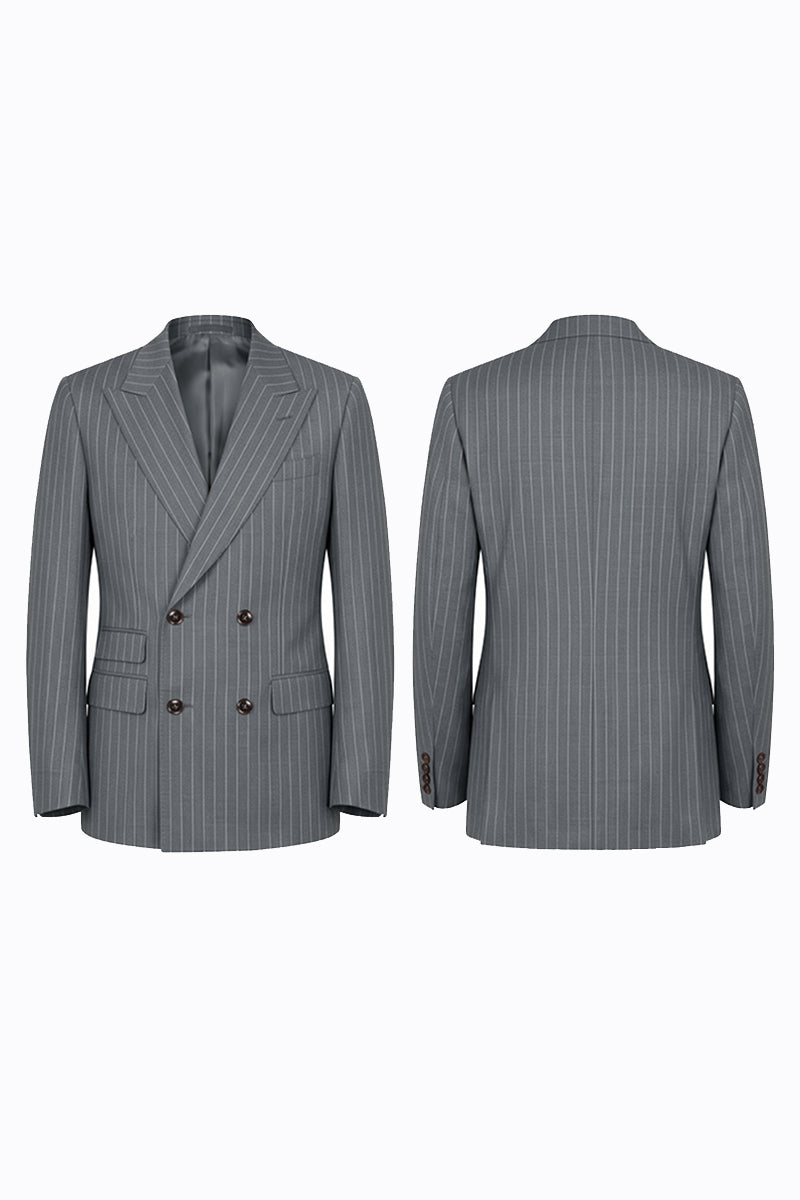 Gray 50% Merino Wool Blazers