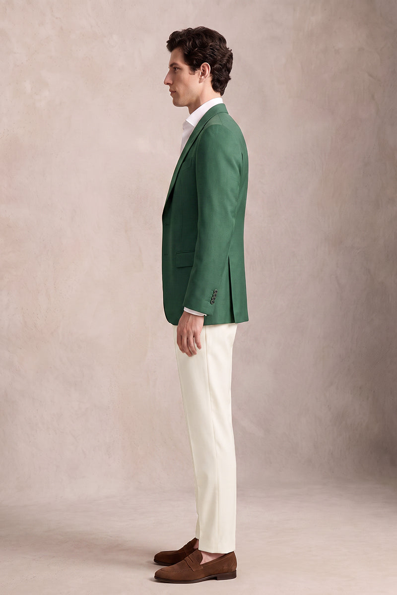Green 50% Merino Wool Blazers