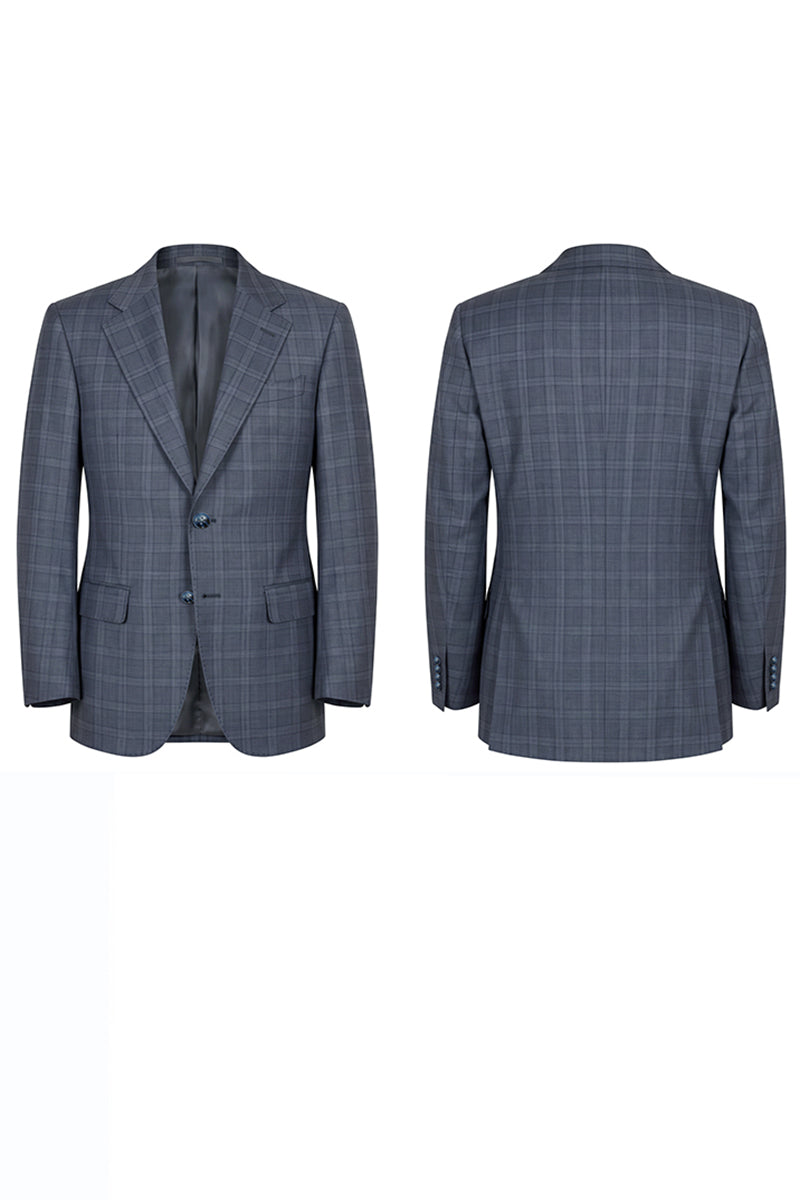Blue 50% Merino Wool Blazers