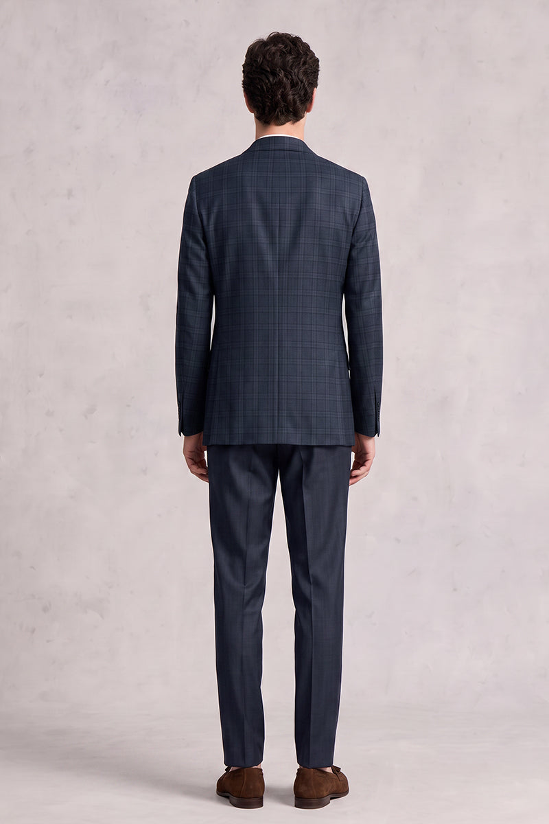 Blue 50% Merino Wool Blazers