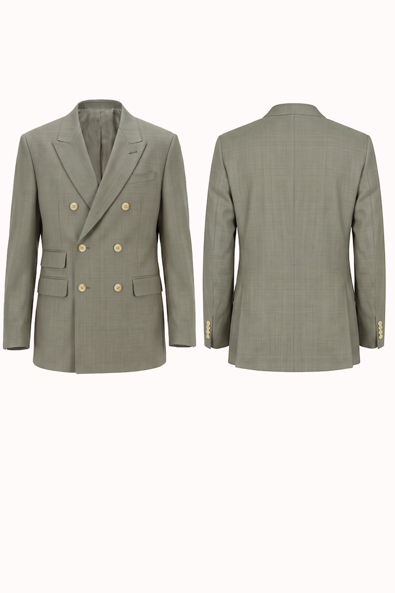 Green 30% Merino Wool Blazers