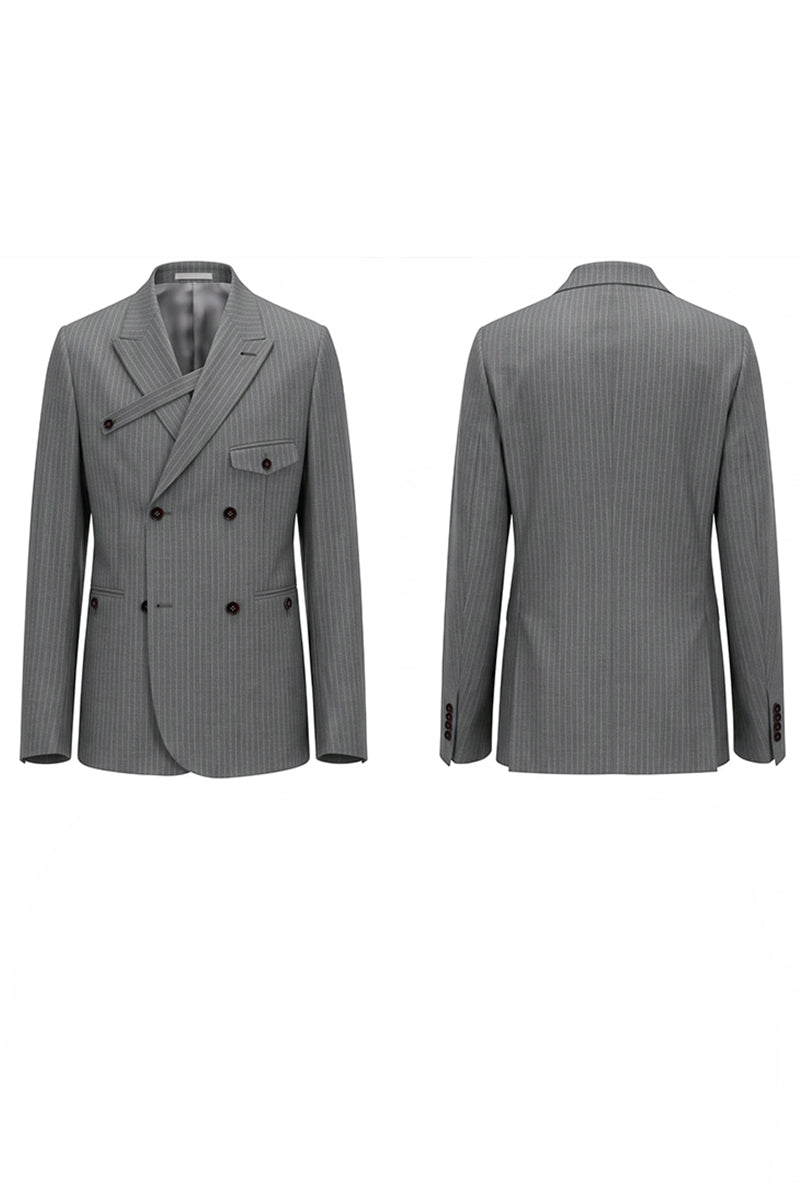 Gray 50% Merino Wool Blazers