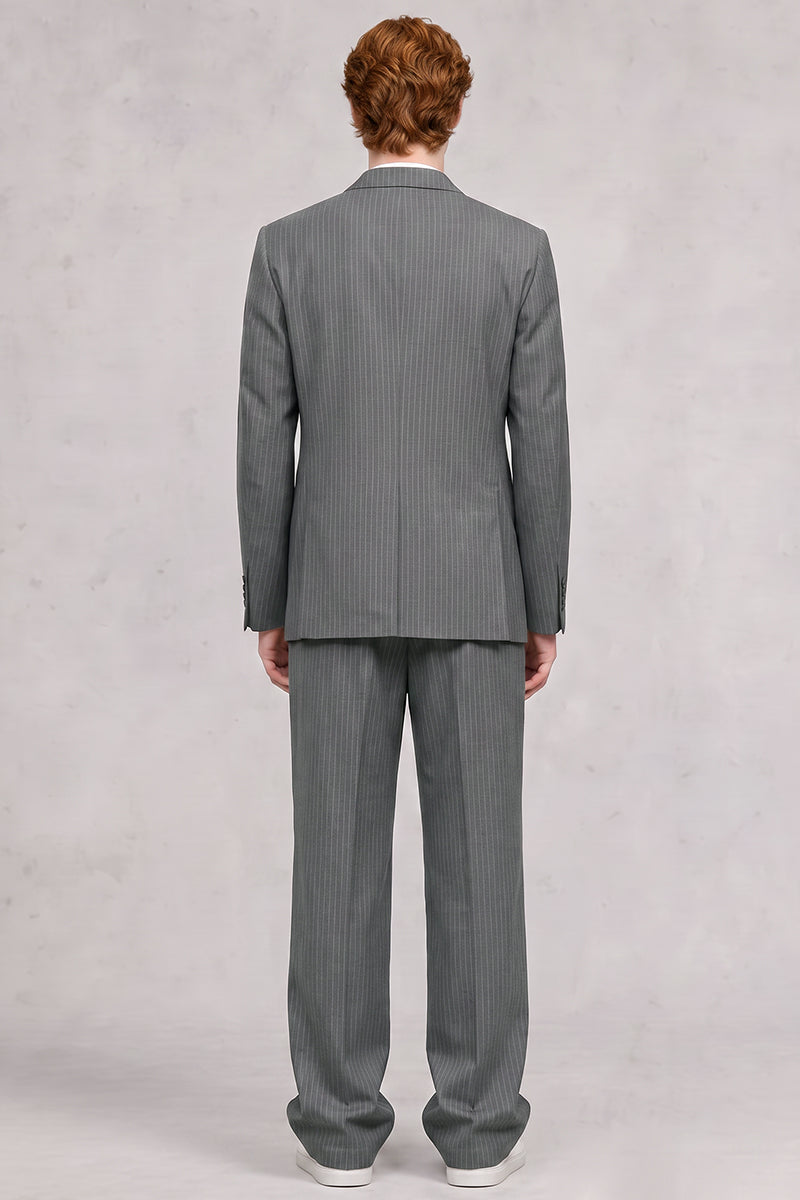 Gray 50% Merino Wool Blazers