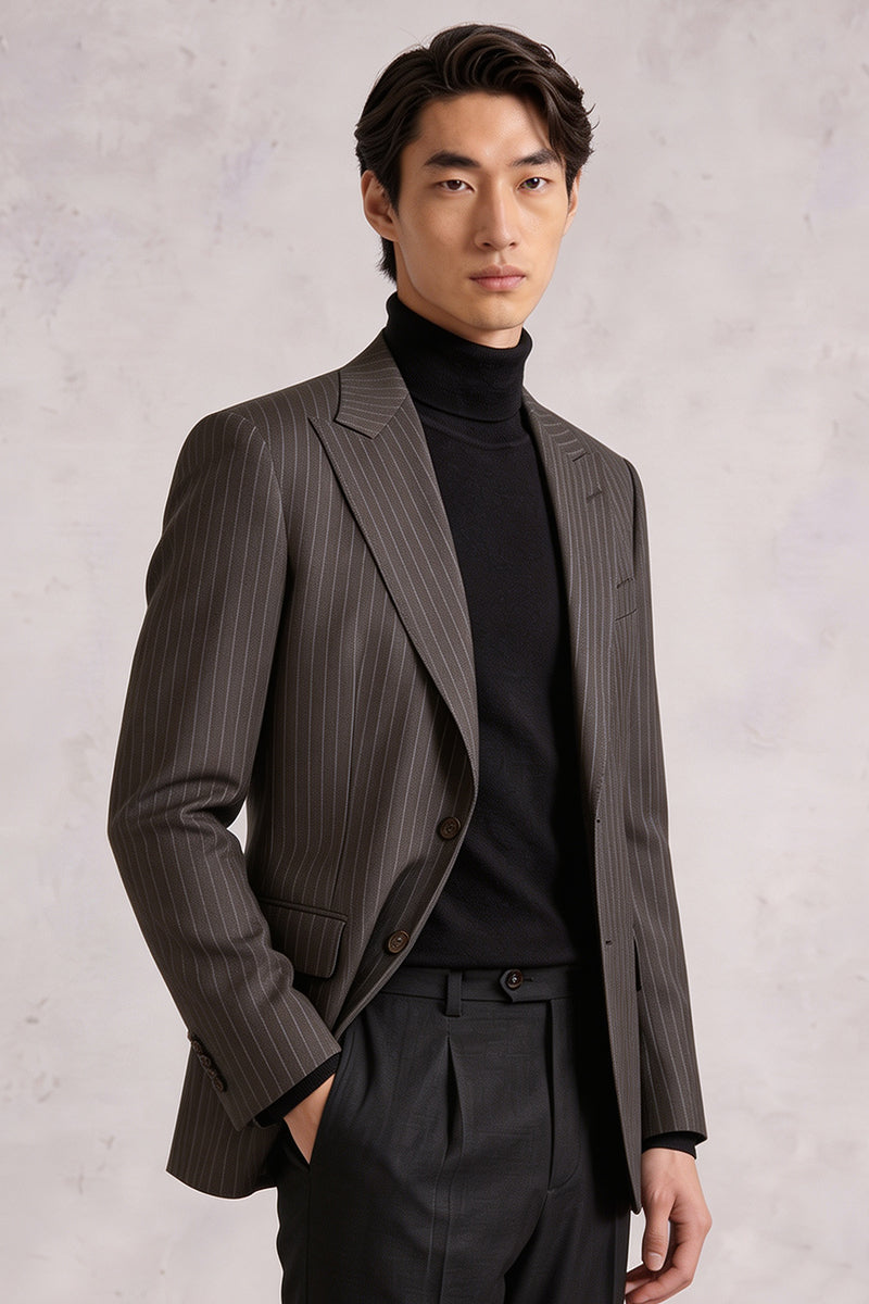 Brown 30% Merino Wool Blazers