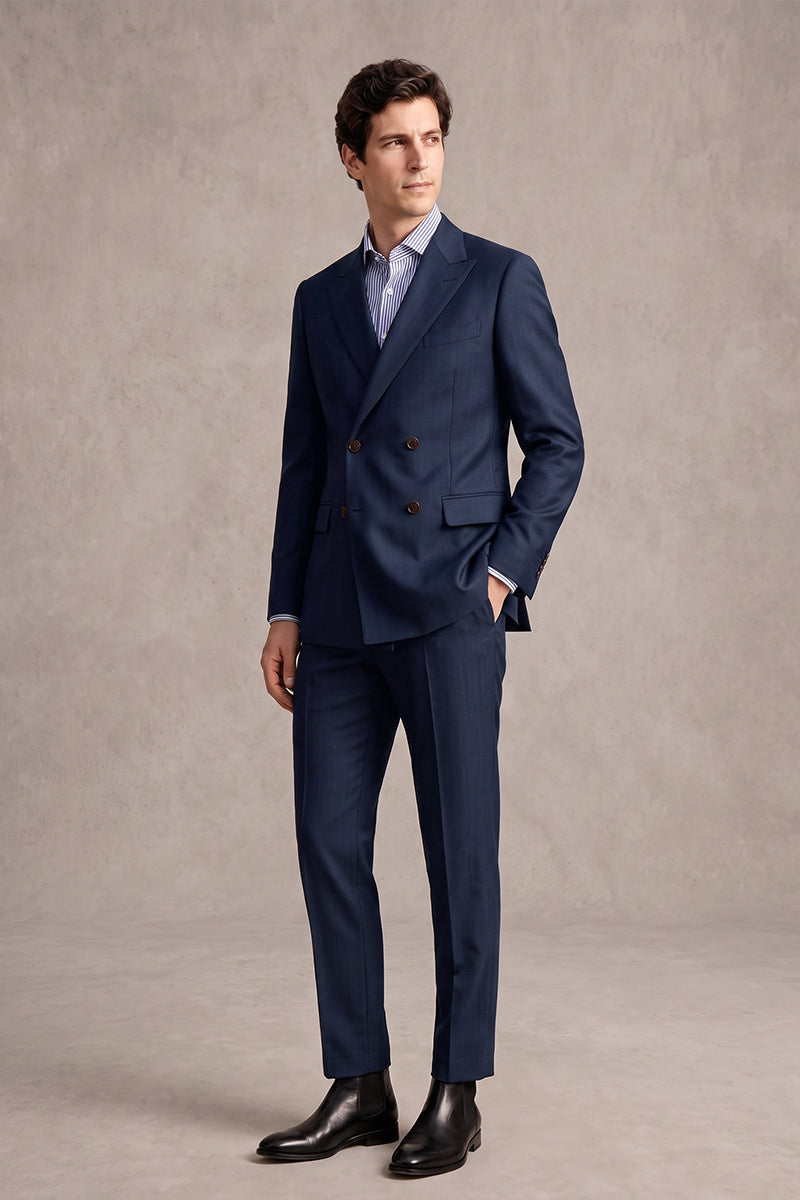 Blue 100% Merino Wool Blazers