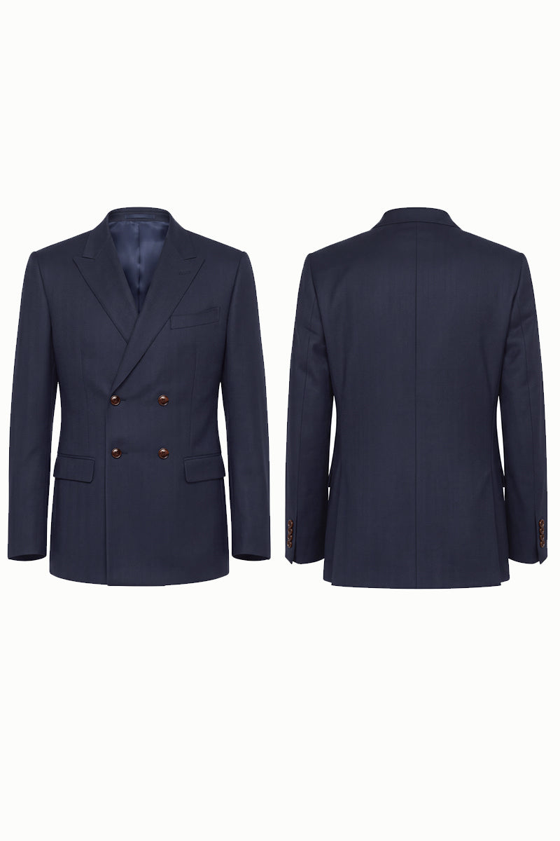 Blue 100% Merino Wool Blazers