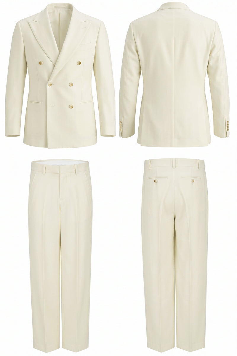 White 50% Merino Wool Blazers