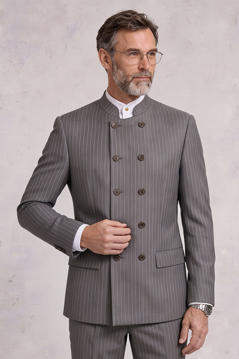 Gray 50% Merino Wool Blazers
