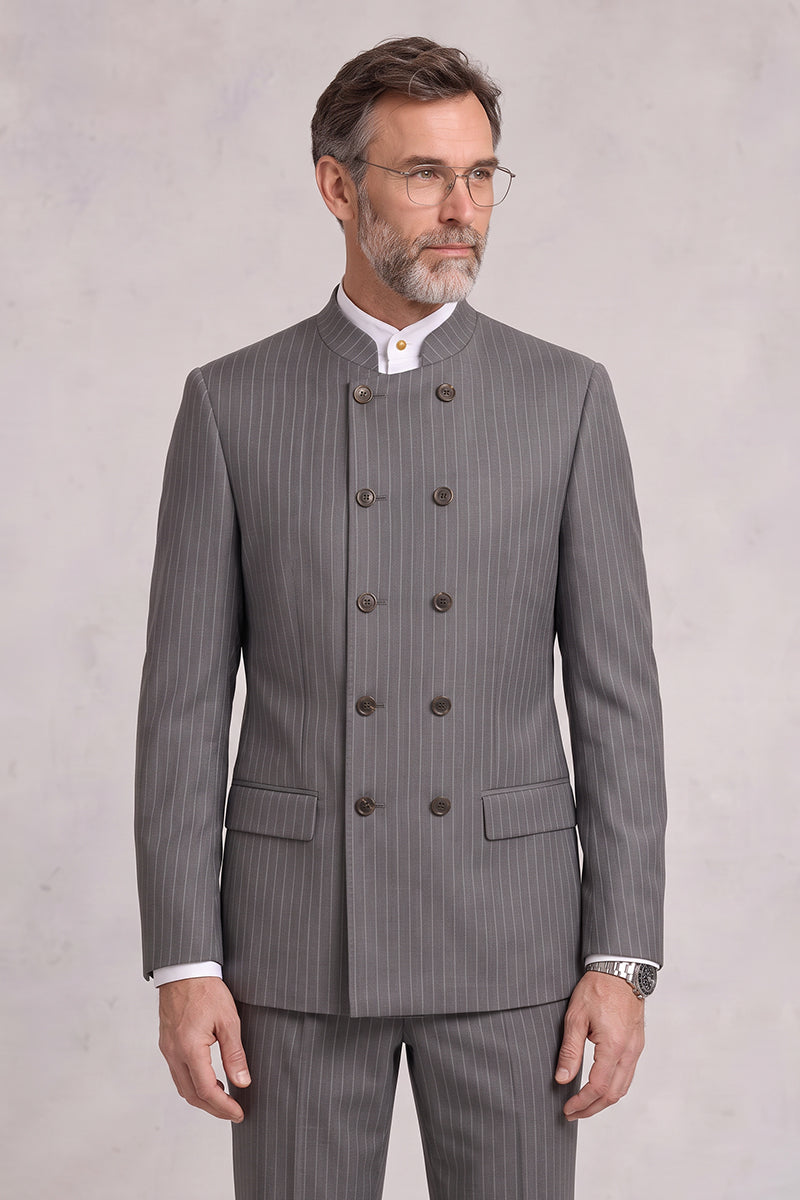Gray 50% Merino Wool Blazers