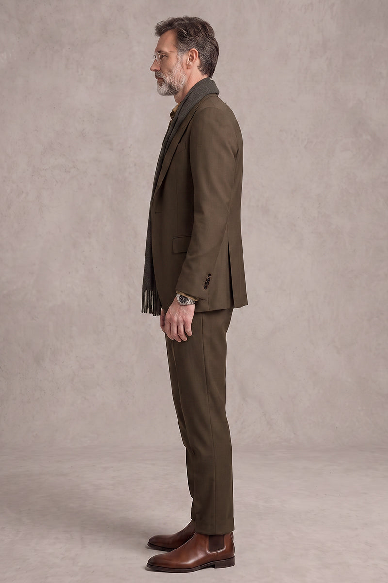 Brown 100% Merino Wool Blazers