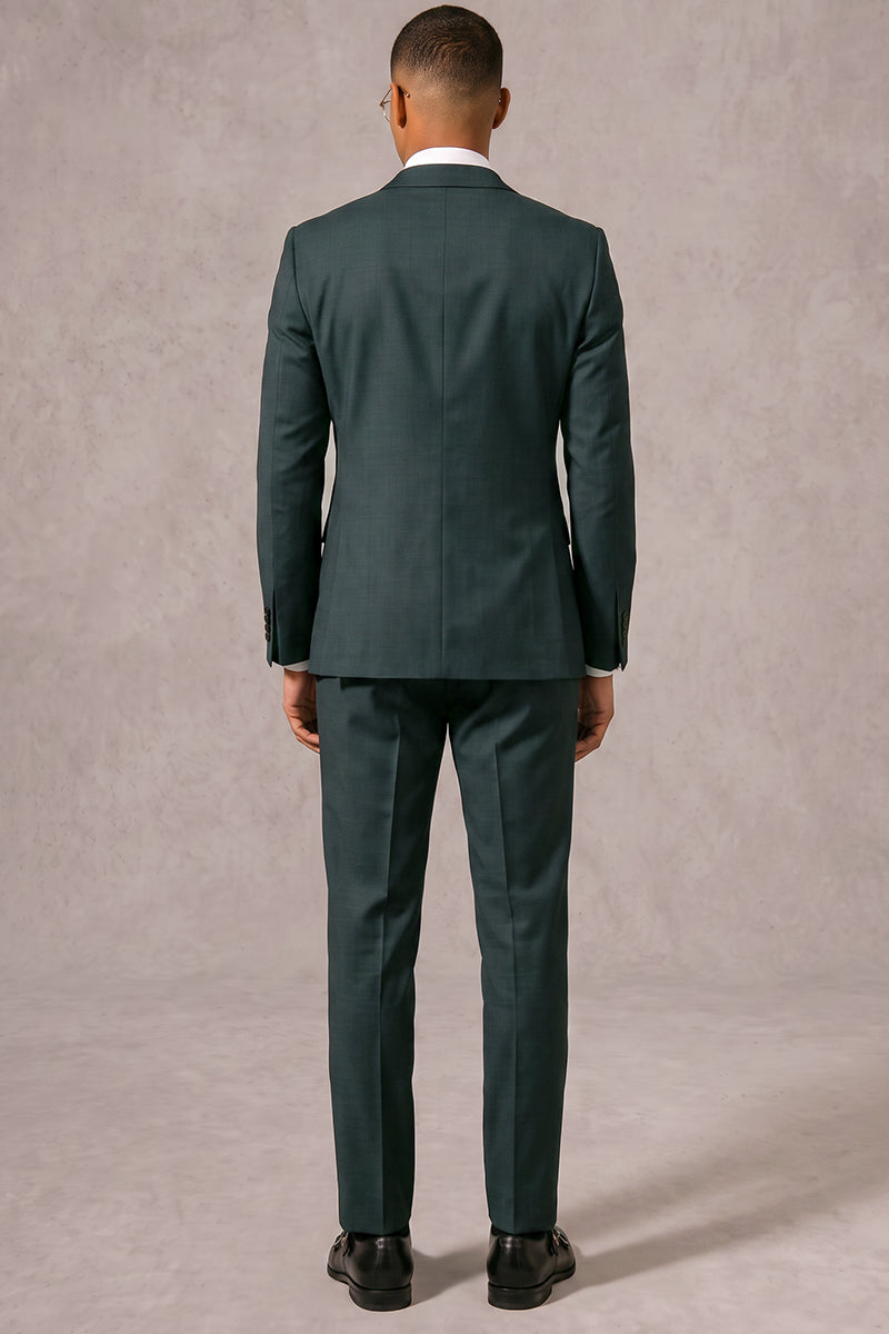 Green 50% Merino Wool Blazers