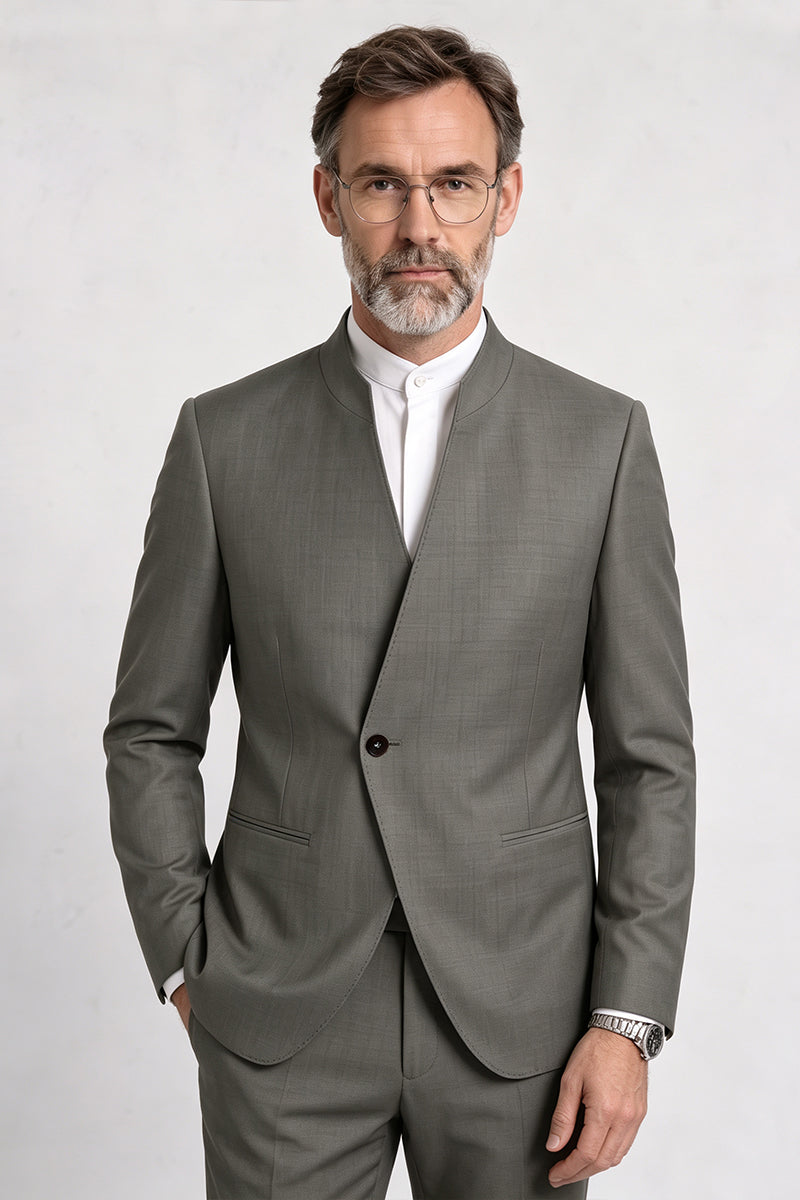 Gray 30% Merino Wool Blazers