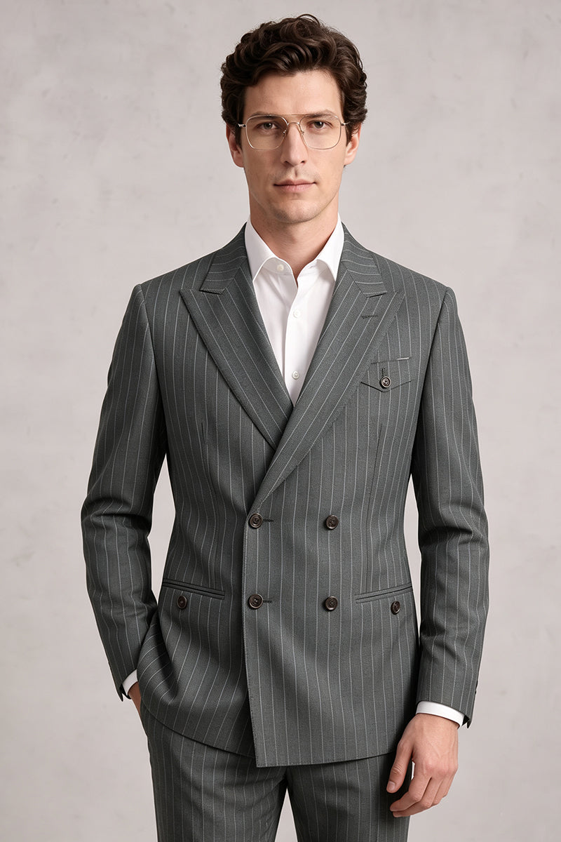 Gray 50% Merino Wool Blazers