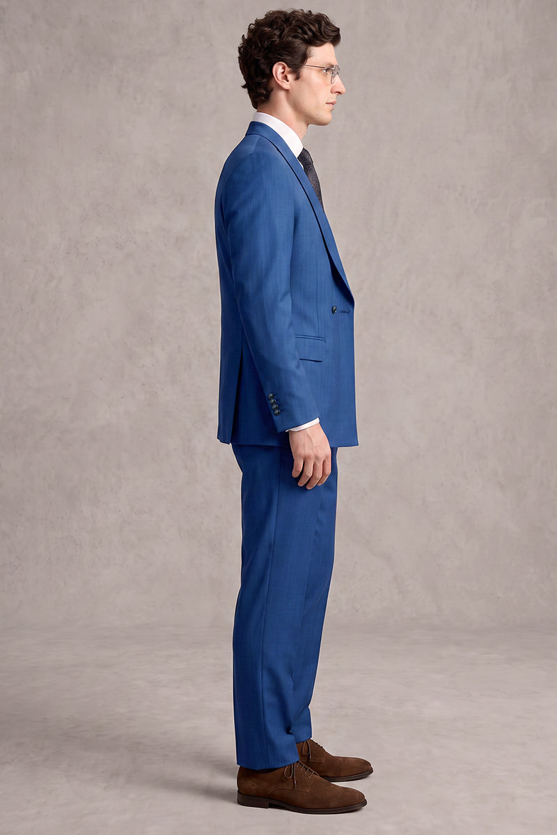 Blue 50% Merino Wool Blazers