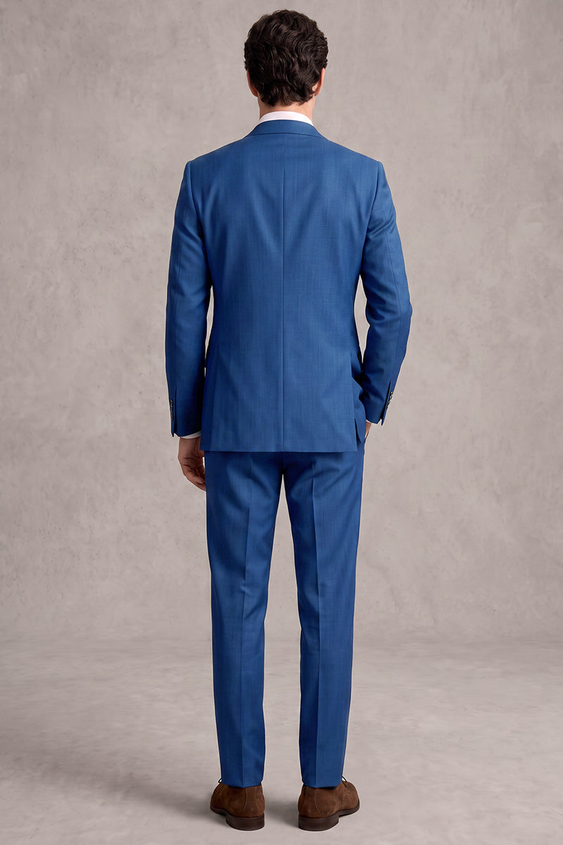 Blue 50% Merino Wool Blazers