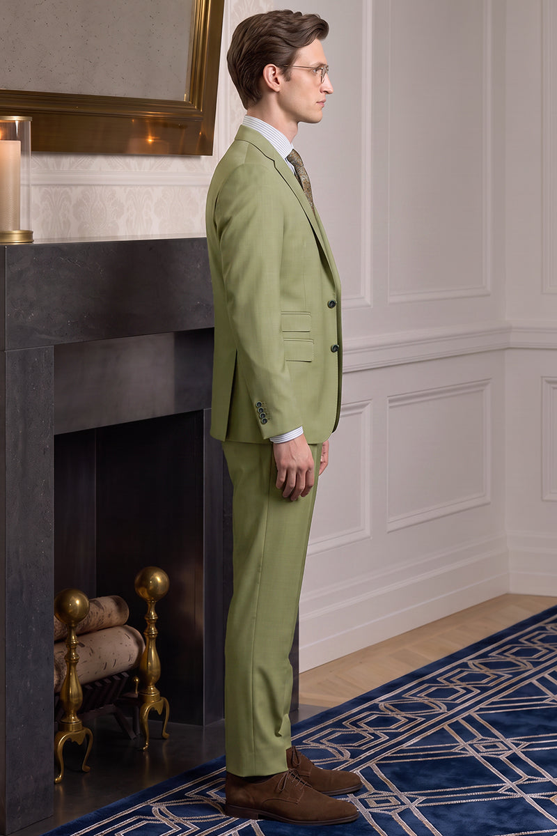 Green 50% Merino Wool Blazers